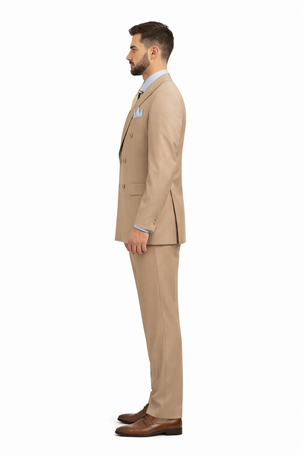 Apollo King Men's 2pc Double Breasted Outlet Suit Pleated Pants