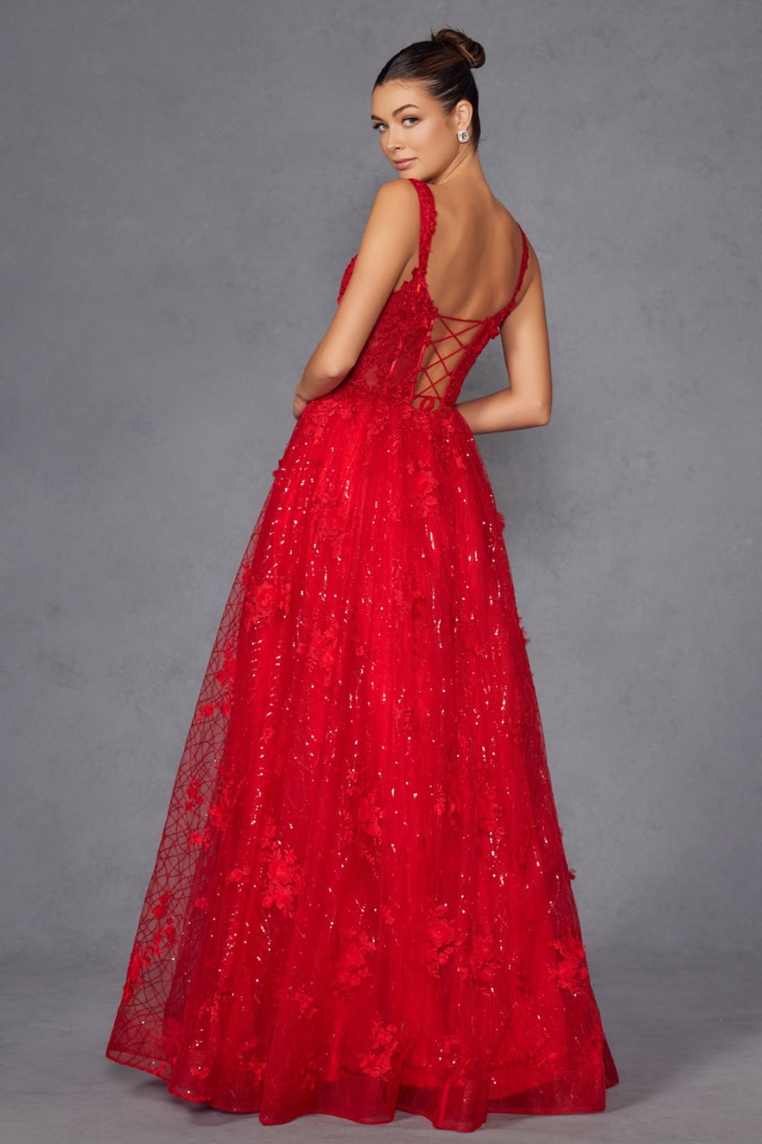 Applique Sweetheart A-line Gown by Juliet JT2495A