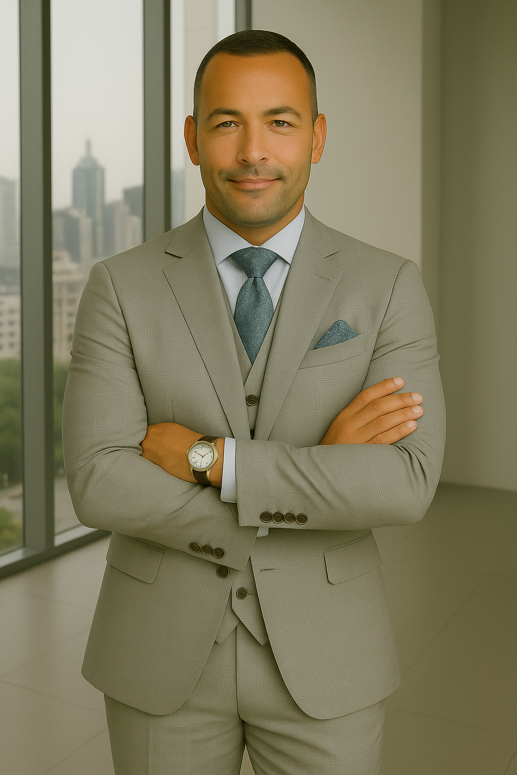 Italian Wool Three-Piece Suit by Statement