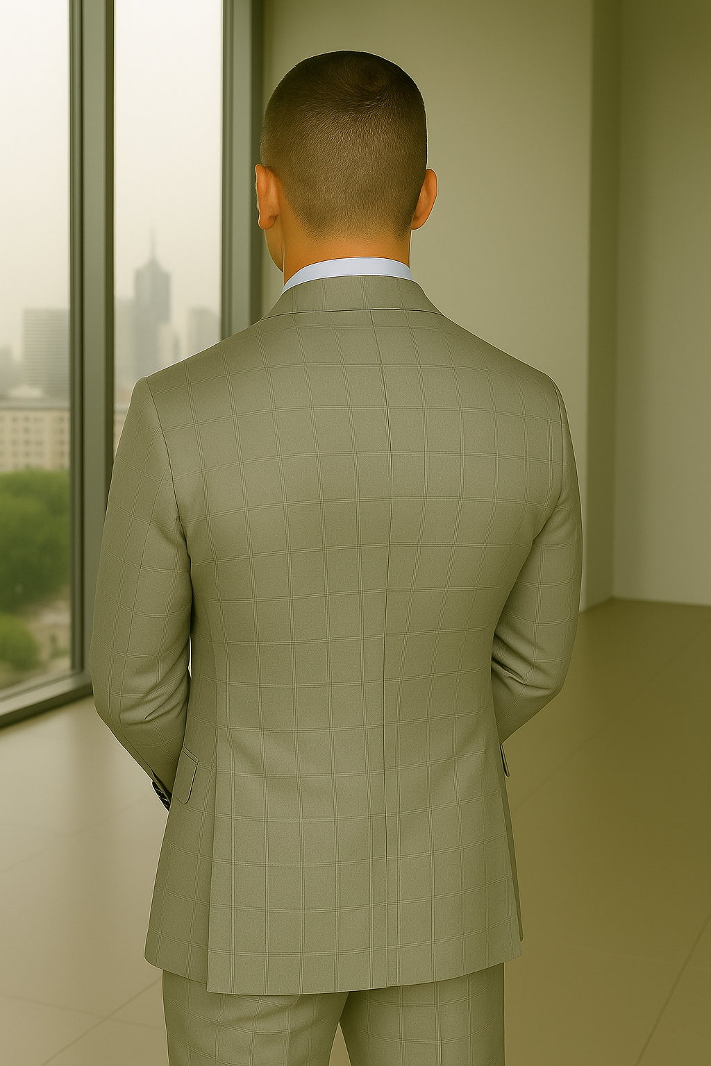 Italian Wool Three-Piece Suit by Statement