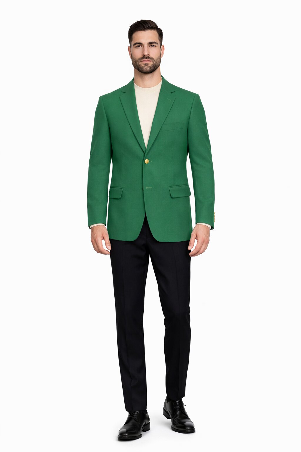 Augusta Green Blazer Men's Classic Brass buttons Blazer Sport Jacket