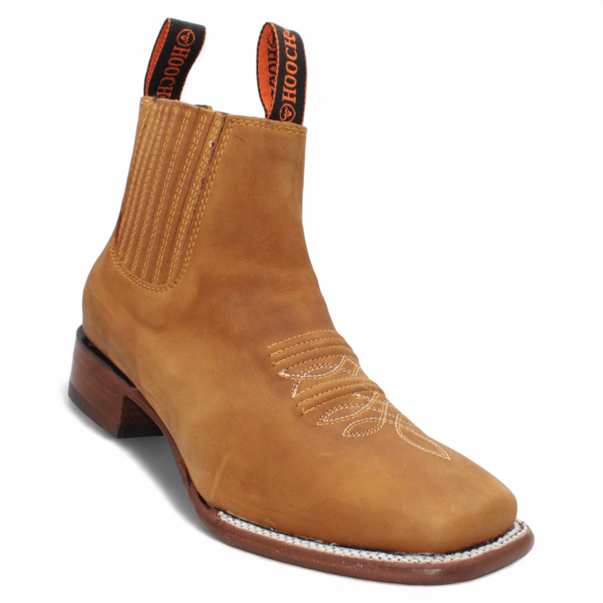 Men's Square Toe Ankle Boots - Papaya H42P2661