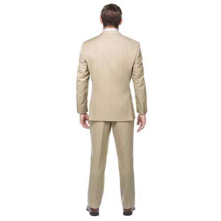 Basic Solid Plains Coco Chocolate brown Three buttons Front Gorgeous Custom Notch Collared Man Made Fiber Boy Suits for Men Formal