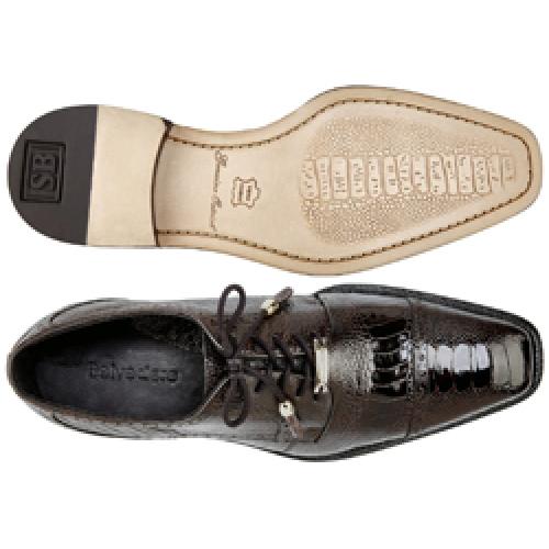 Batta Chocolate Ostrich Lace-Up by Belvedere