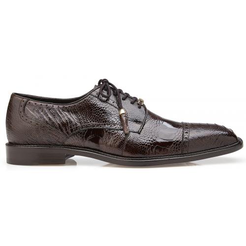 Belvedere Batta Chocolate Ostrich Oxfords