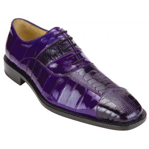 Belvedere Mare Eel & Ostrich Leg Dress Shoes