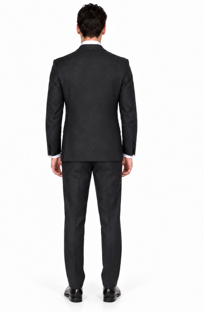 Bertolini Men’s Suit-Solid Gray- High End Suits - High Quality Suits
