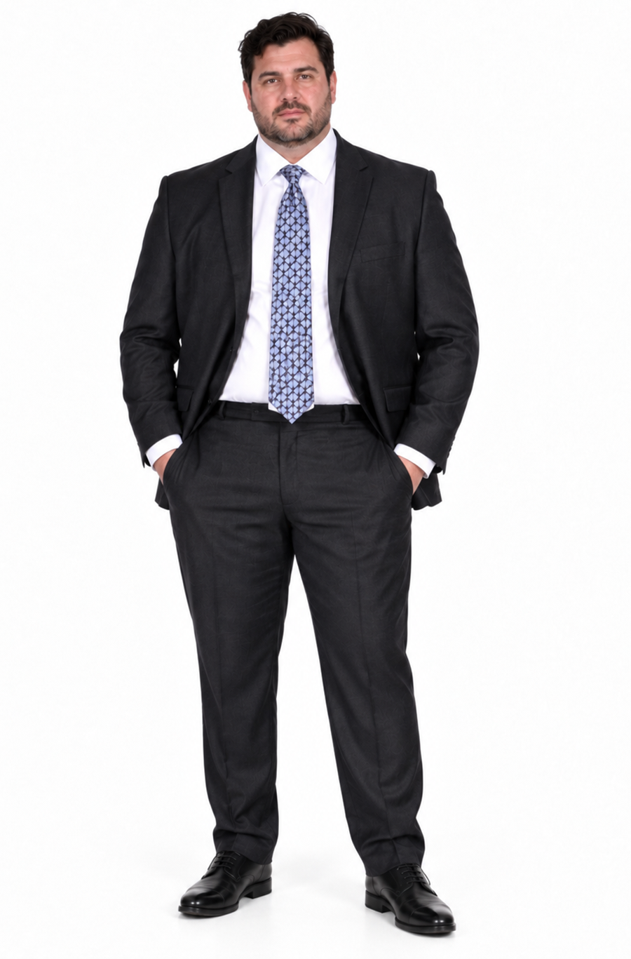 Mantoni Men’s Suit-Solid Gray- High End Suits - High Quality Suits