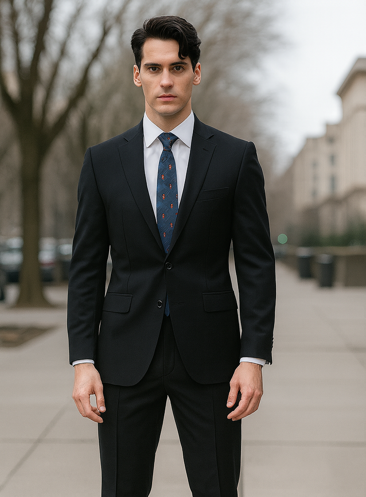 Bertolini Silk & Fabric Men's Suit-Light Gray- High End Suits - High Quality Suits