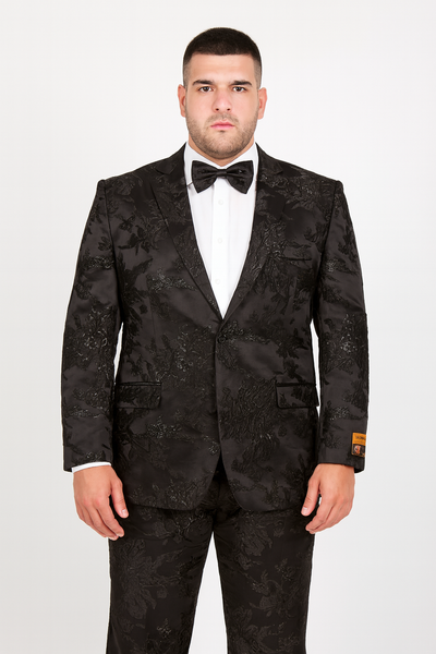 Big and Tall Mens Tuxedos Jacket - Big And Tall Formal Wear - Bowtie Included - For Big Guys