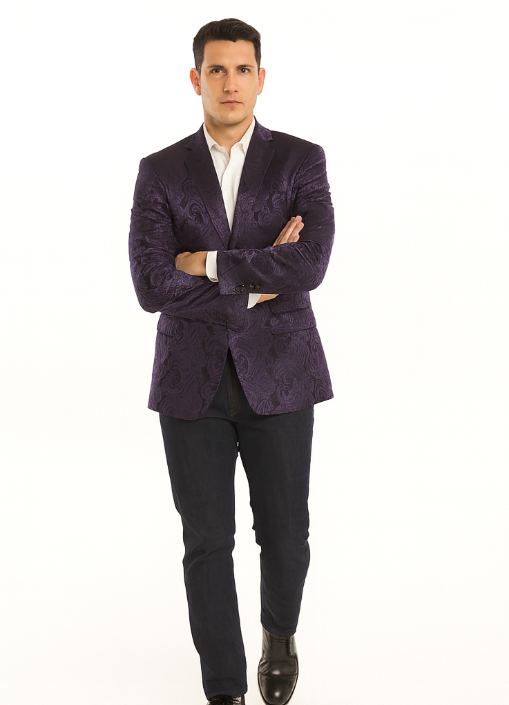 Big and Tall Tuxedo Violet Mens Blazer On Sale Violet Blazer Sport coat Jacket