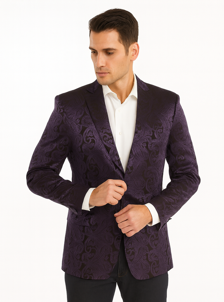 Big and Tall Tuxedo Violet Mens Blazer On Sale Violet Blazer Sport coat Jacket
