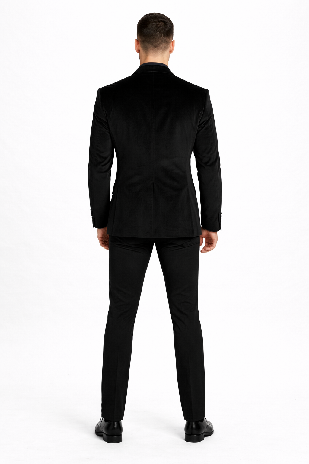 Black Velvet Party Blazer By Mensitaly