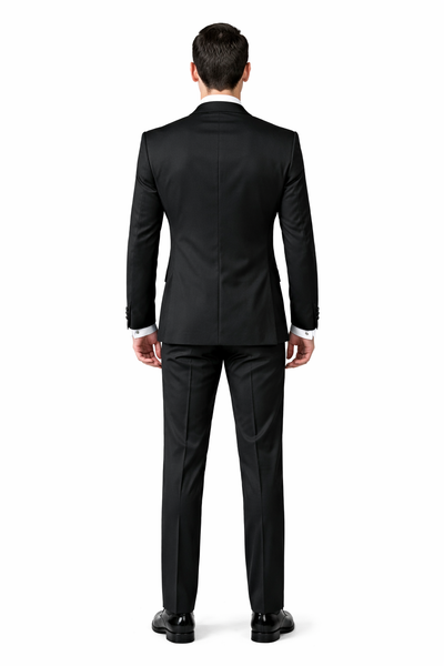 Men's Black and White Lapel Peak Lapel Vested 3 Piece 1 Button Tuxedo With White Lapel Suit with white vest or black vest