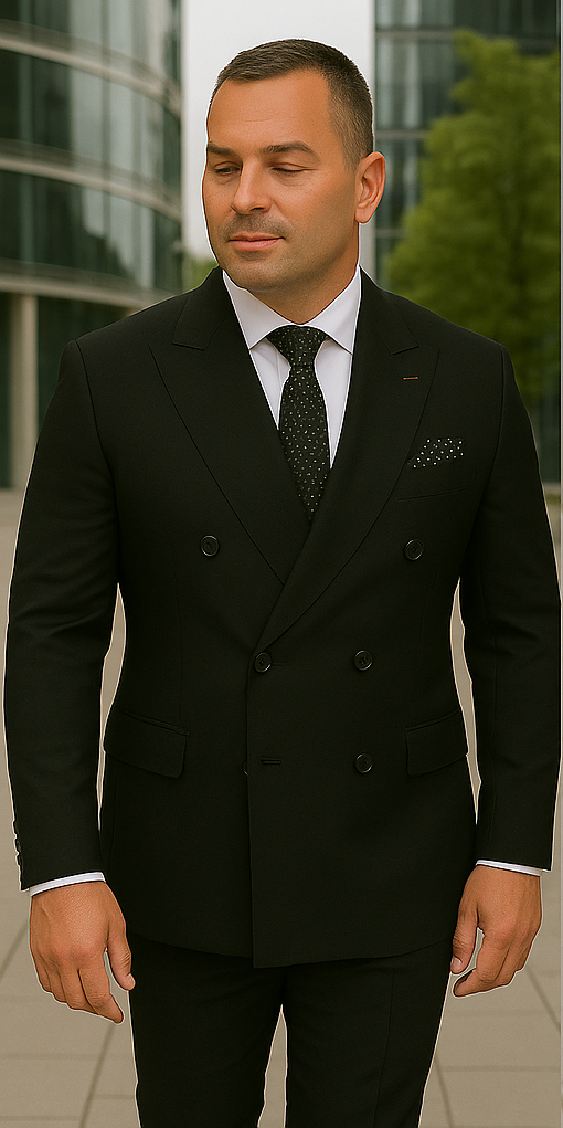 Italian Made 2 Piece Wool Suit by Statement