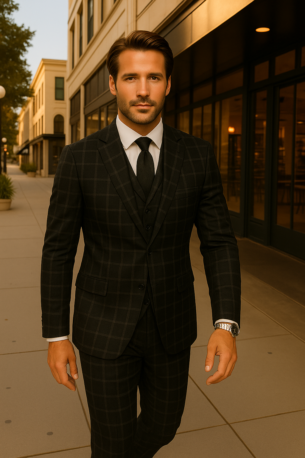Italian Made 3 Piece Wool Business Suit