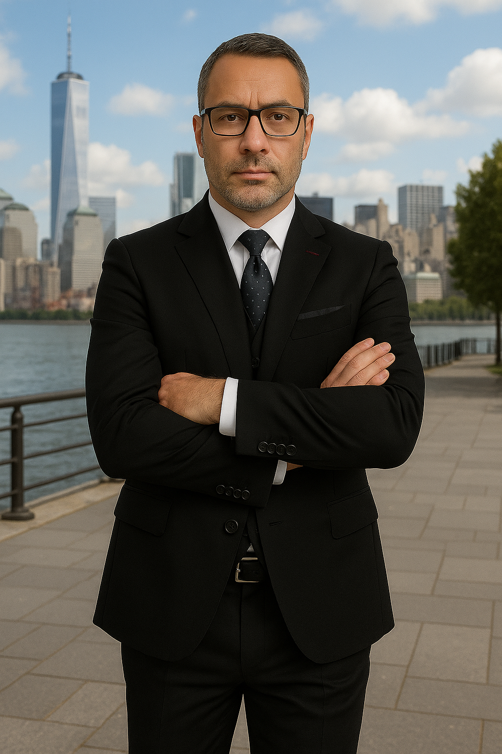 Italian Wool 3-Piece Herringbone Suit