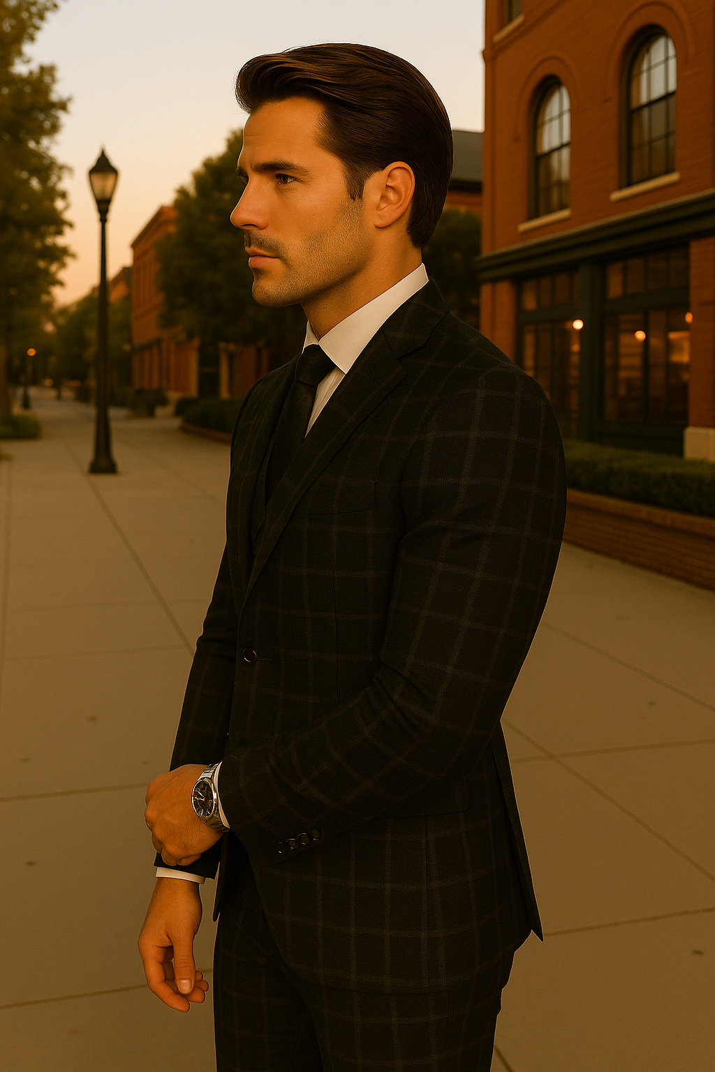 Italian Made 3 Piece Wool Business Suit