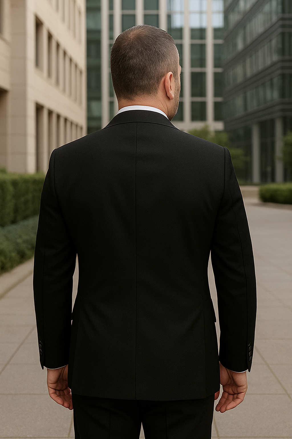 Italian Wool 3-Piece Herringbone Suit