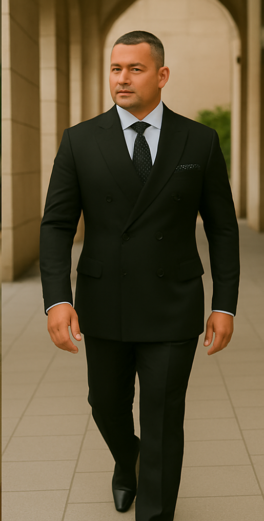 Italian Made 2 Piece Wool Suit by Statement