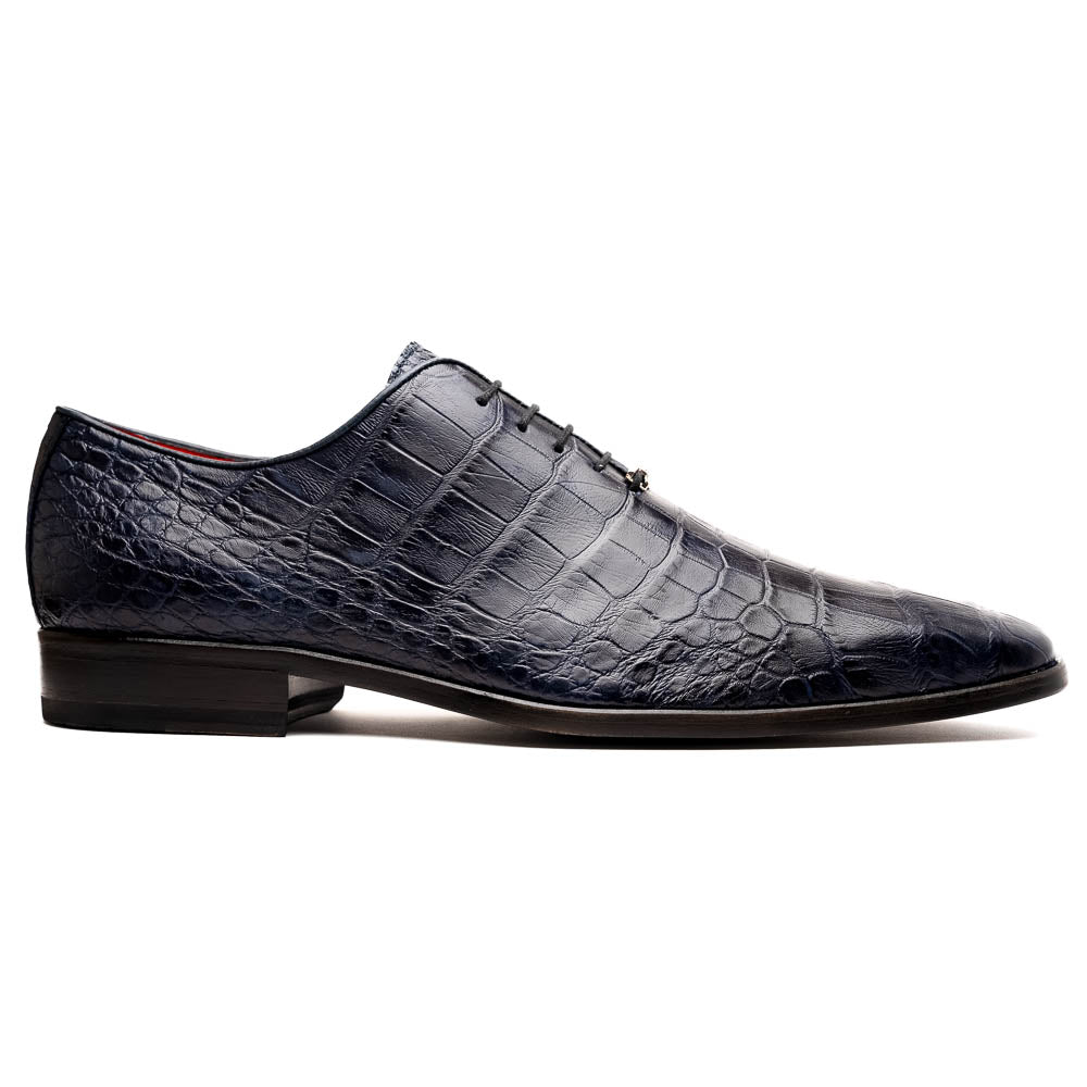 Marco Di Milano Bono Alligator Wholecut Oxfords Navy