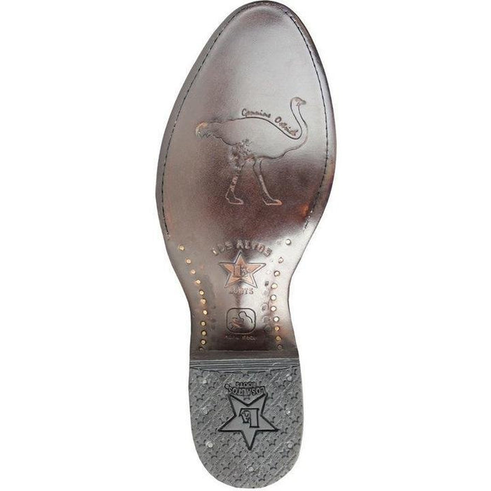 Botas de Avestruz Original Horma Roper Color Miel LAB