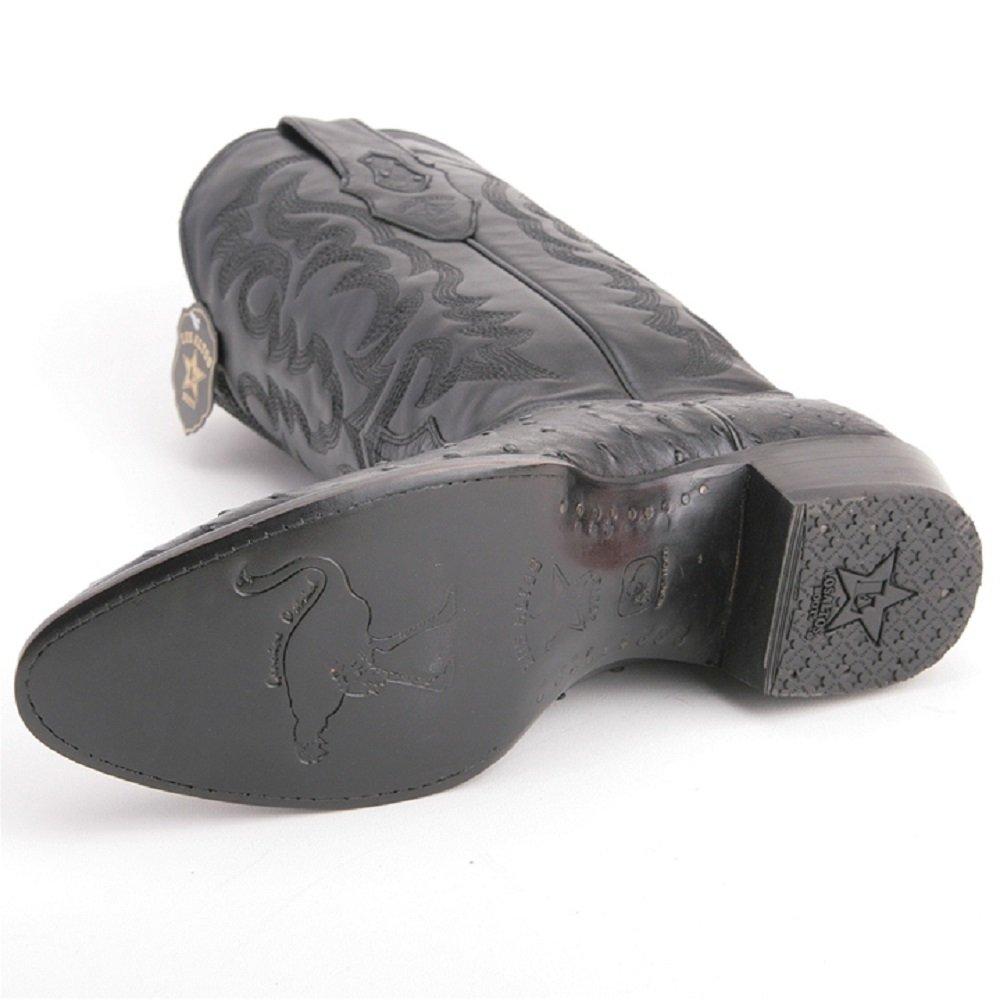 Botas de Avestruz Original Punta Redonda LAB-650305