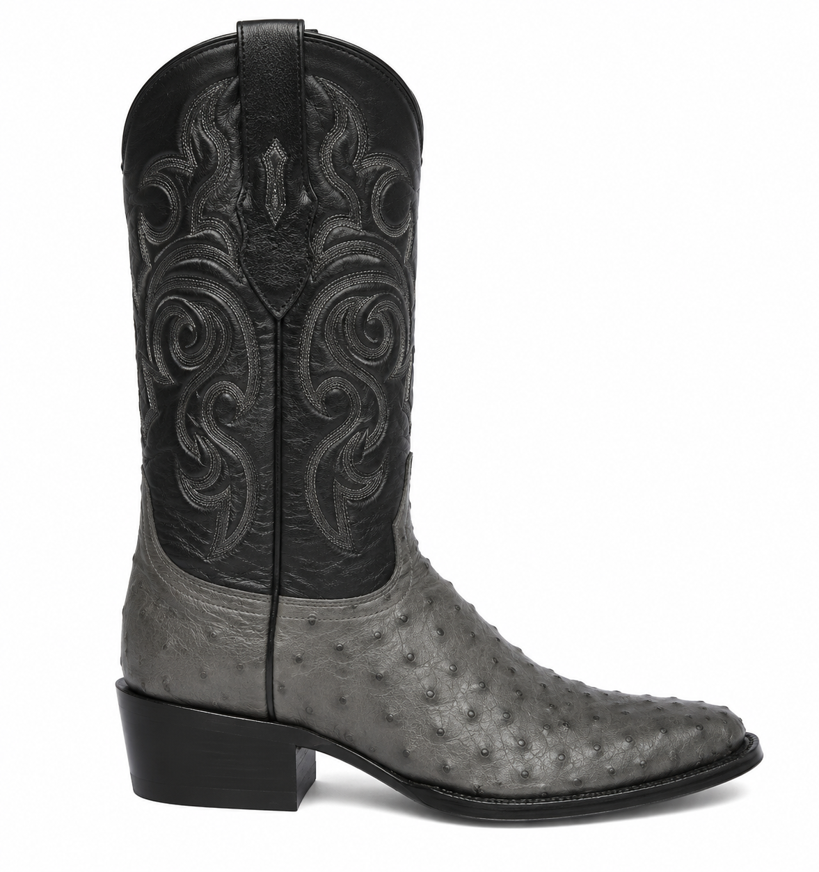 Botas de Avestruz Original Punta Redonda LAB-650309