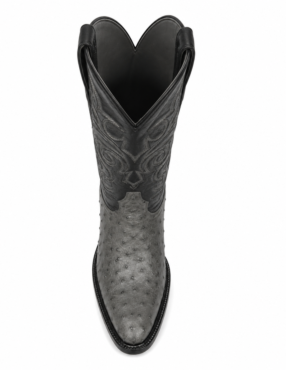 Botas de Avestruz Original Punta Redonda LAB-650309
