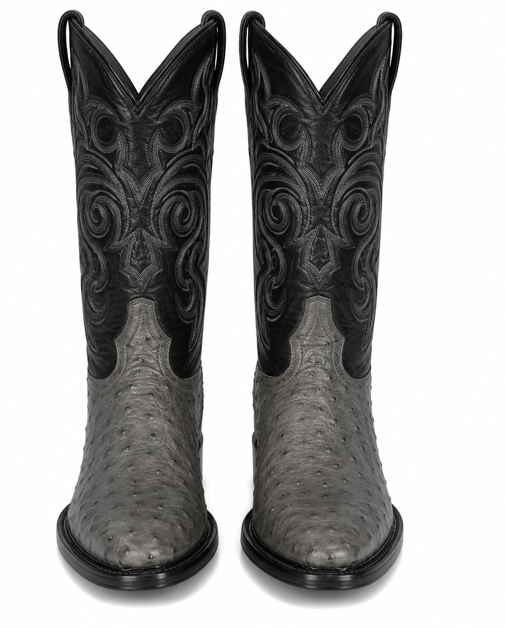 Botas de Avestruz Original Punta Redonda LAB-650309
