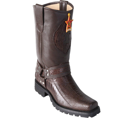 Botas de Avestruz Pata Biker LAB para Motociclista