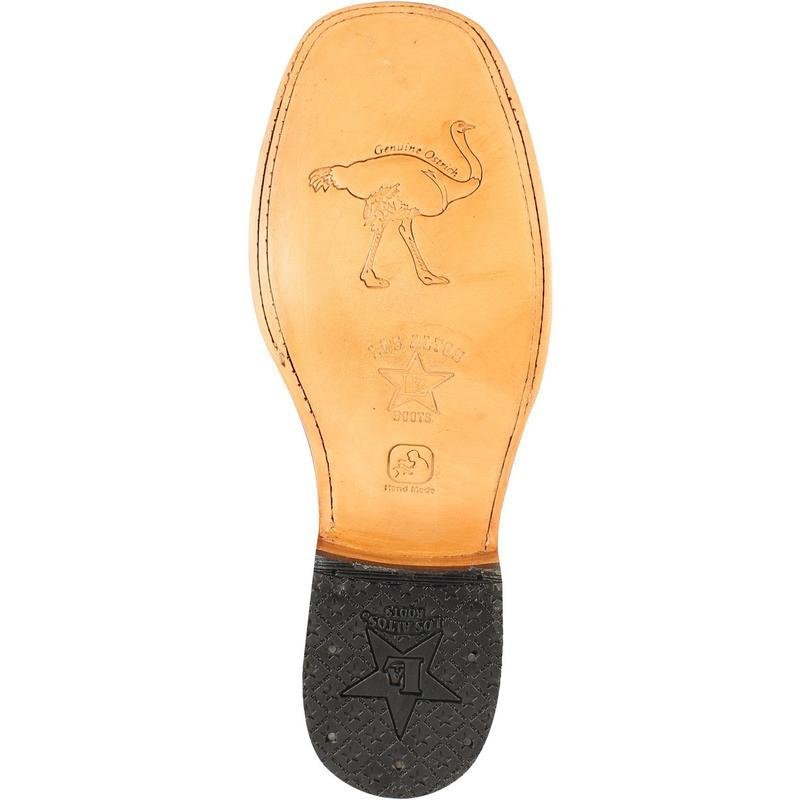 Botas de Avestruz Pata y Venado Horma Ancha LAB-82F0516