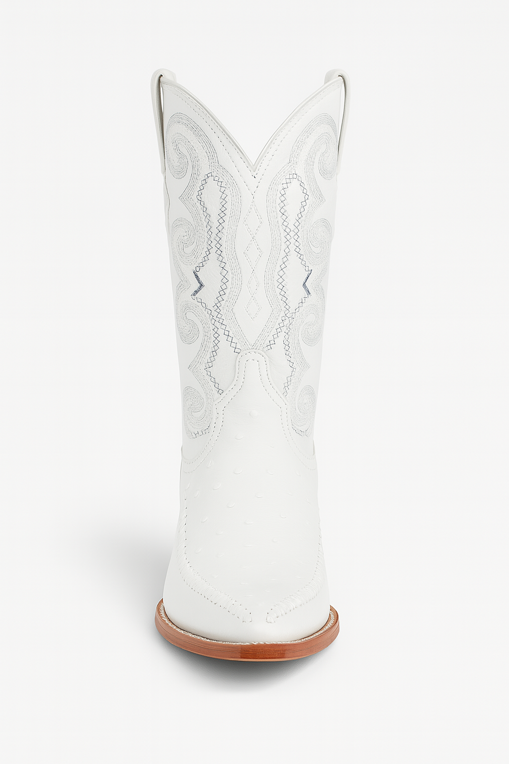 Bota Hombre Fashion Avestruz Imitacion White Boot ~ botines para hombre for Men