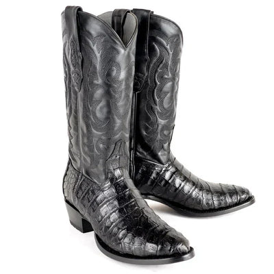 Botas de Cocodrilo Caiman Panza Horma Redonda LAB
