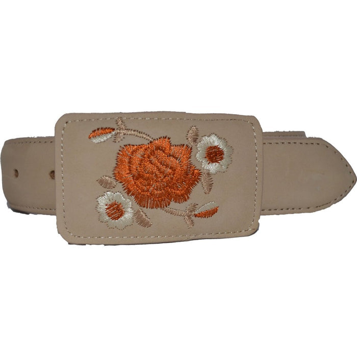 Botas Vaqueras de Cuero para Dama Acabado Nobuck en Hueso ROD