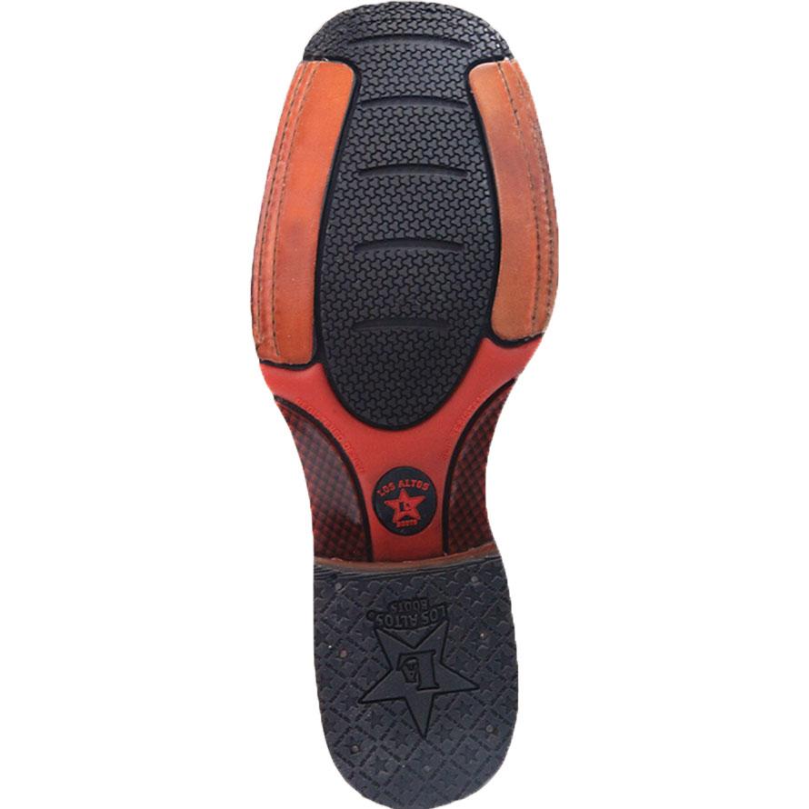 Piton Ranchero Square Toe Boots - Cognac Rustico