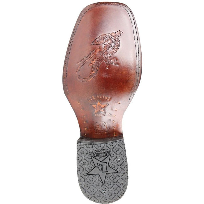 Botas de Armadillo y Venado Ranchera Cuadrada