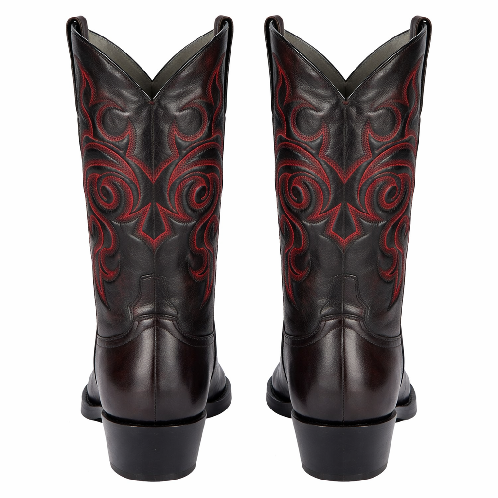 Botas de Cuero de Cabra Vaqueras Puntal para Hombre
