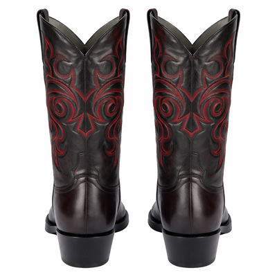 Botas de Cuero de Cabra Vaqueras Puntal para Hombre