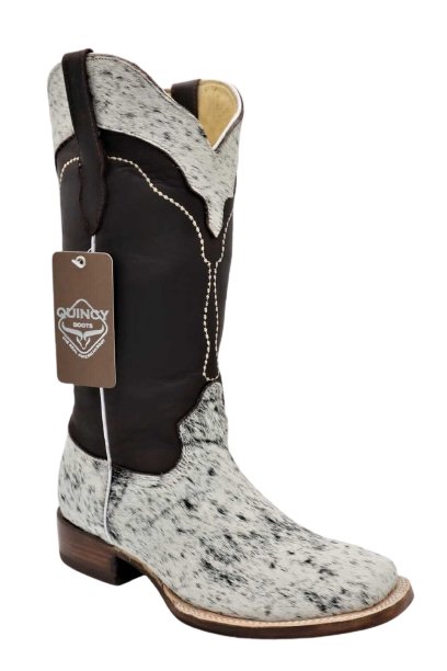 Botas de Cuero con Pelo de Vaca Rodeo Mujer