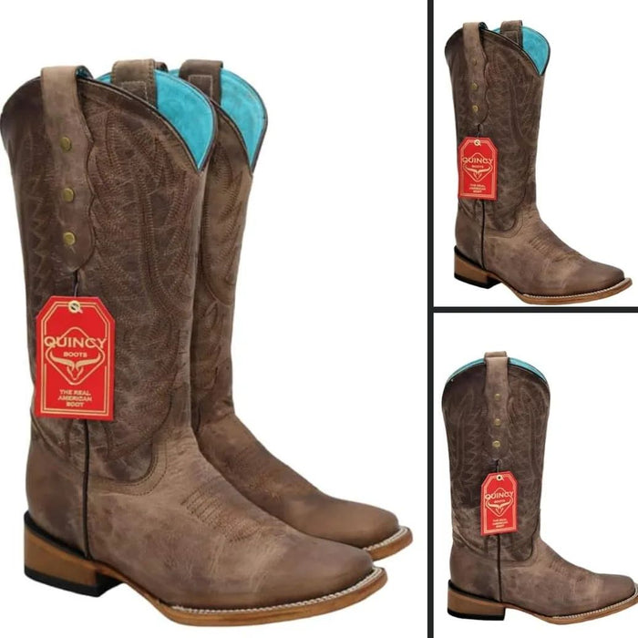 Botas de Cuero Crazy para Mujer Rodeo Cafe