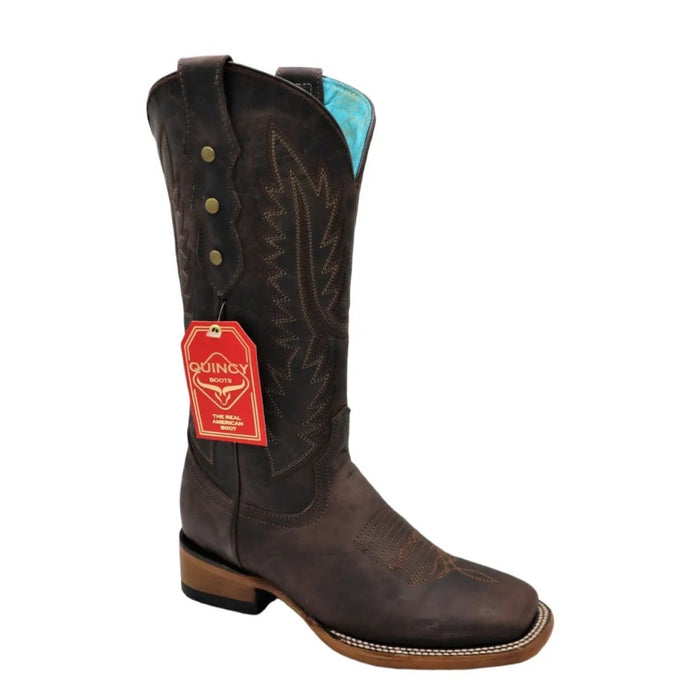 Botas Crazy de Cuero Rodeo Chocolate Mujer