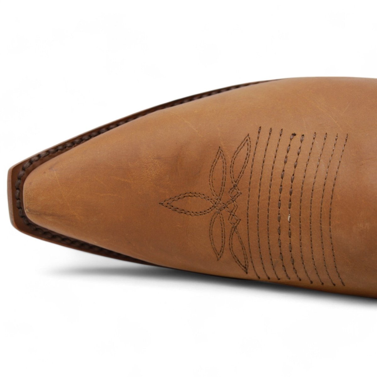 Botas Altas de Cuero Original para Mujer Color Tan Q34T8331