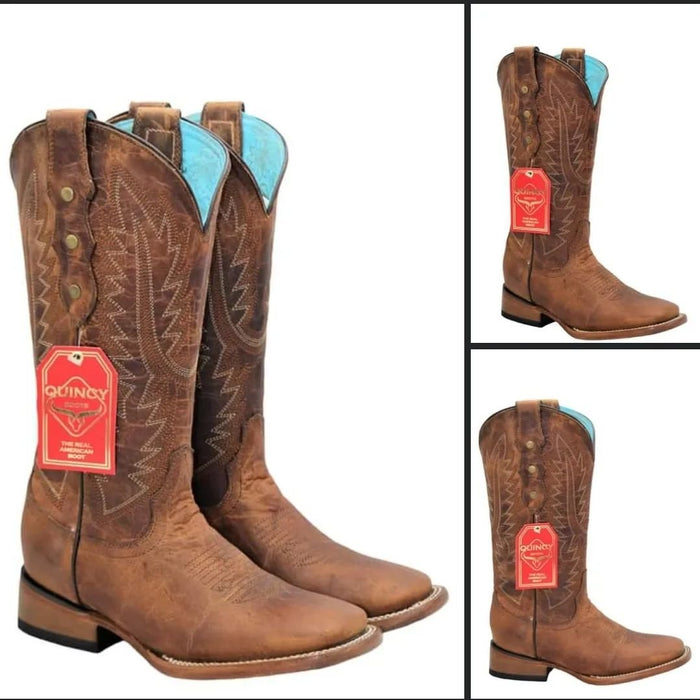 Botas de Cuero Rodeo Miel Mujer Quincy Boots