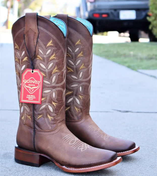 Botas Altas de Cuero Original Rodeo Miel Mujer