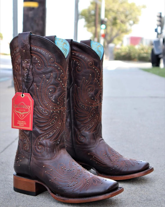 Botas de Cuero Volcano Rodeo Mujer Chocolate