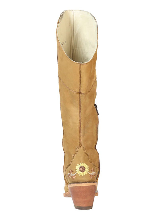 Botas Altas de Cuero Rosa para Mujer