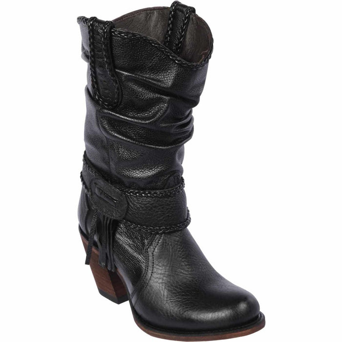Botas Cortas de Cuero Mujer Horma Oval Quincy