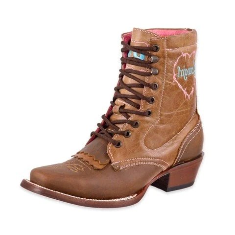 Botas Cortas Mujer Cuero Horma Rodeo