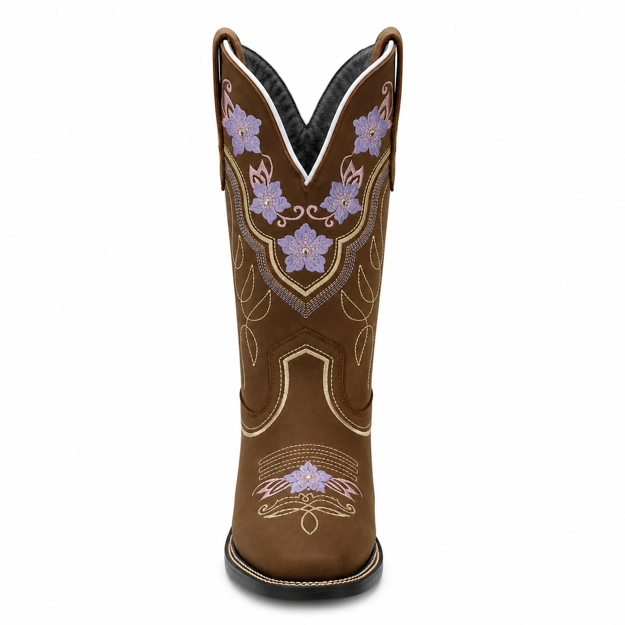 Botas de Cuero Rodeo Café para Mujer JB-JAZMIN